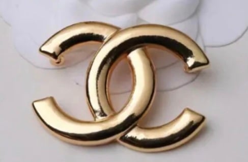 Image of Gold C Brooch