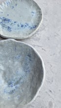 Blue Gray small bowl and small plate