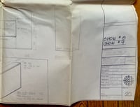 Image 2 of Kids In The Hall 1990 blueprint floor plans "Brainscan” and "Not Working Out"