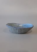 Oval Blue bowl 