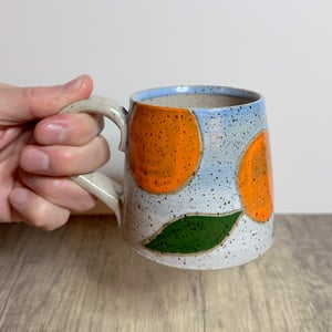 Image of Oranges and Tropical Leaves Mug