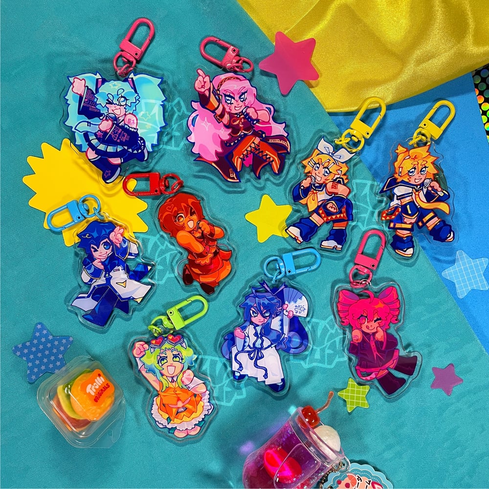 vocaloid charms and stickers