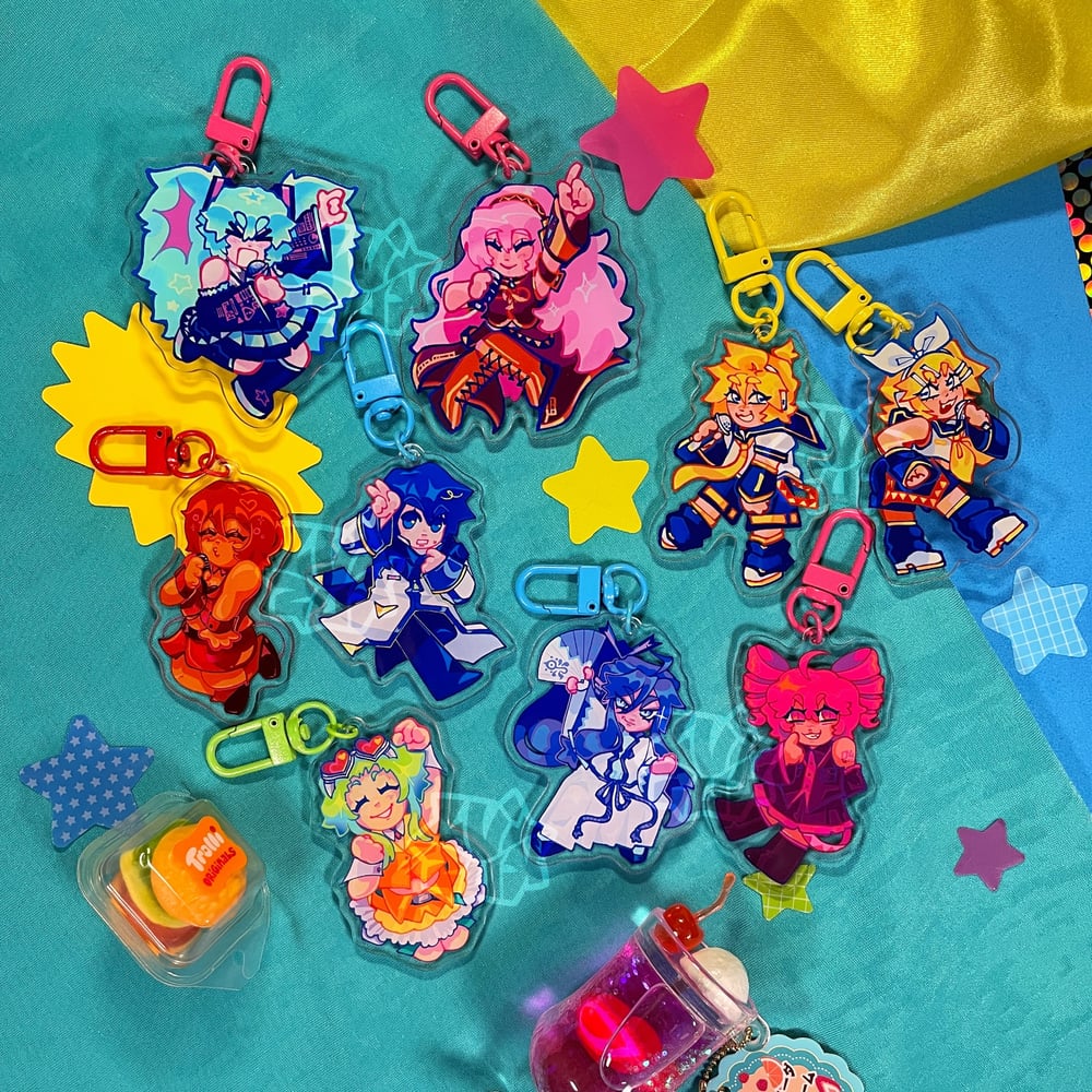 vocaloid charms and stickers