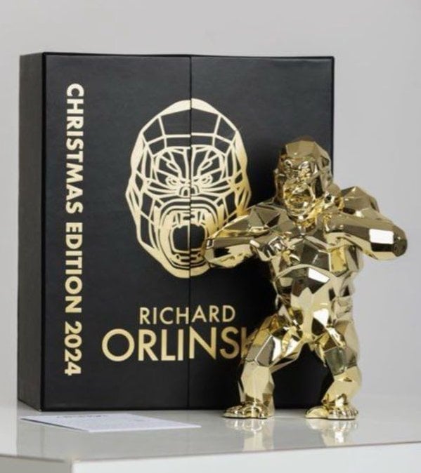 Orlinski Richard Sculpture Kong Christmas Gold Edition 2024 