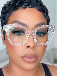 Image 1 of Clear Star Glittery Frames