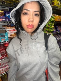 Image 3 of NEW Trouble Hoodie Gray and Silver 🩶🕸️