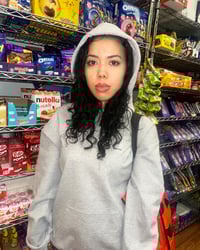 Image 2 of NEW Trouble Hoodie Gray and Silver 🩶🕸️