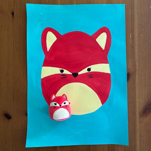 Image of Squishmallow on canvas - Private Workshop - Tue 21 JAN 9-11.30am