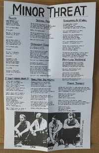 Image 4 of MINOR THREAT - S/T (aka "Filler") 7" EP