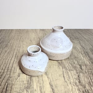 Image of Speckled Bud Vases Pair #2