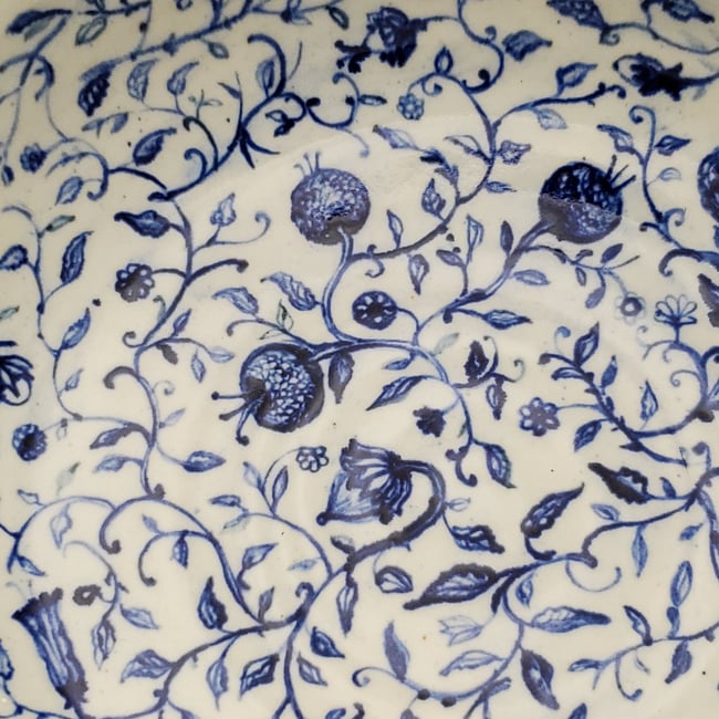 Mille Fleur Cobalt Porcelain Bowl