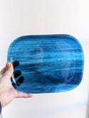 Night Sky Fused Glass Plate