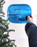 Night Sky Fused Glass Plate