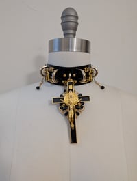 Image 1 of Full PVC Holy Black Mass - Black x Gold