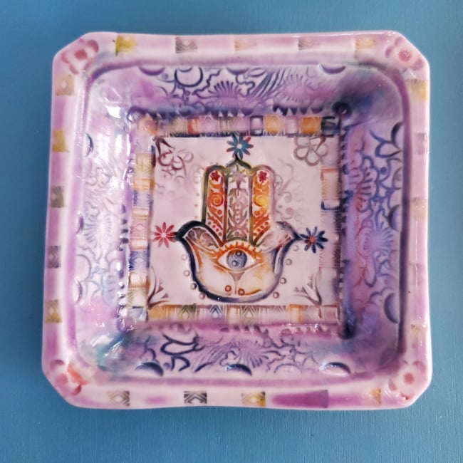 Pegasus Medley Square Porcelain Dish