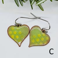 Image 4 of Have a Heart Everyday Enamel Earrings (EJ094)