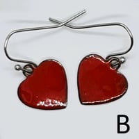 Image 3 of Have a Heart Everyday Enamel Earrings (EJ094)