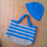 Image 3 of Unisex hand crochet casual handbag (wool, cotton 100%)