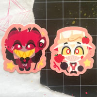 Image 3 of Mini Hazbin Hotel Stickers // 2”