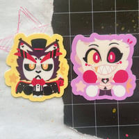 Image 4 of Mini Hazbin Hotel Stickers // 2”