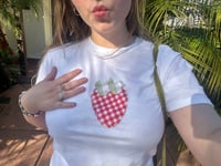 Image 3 of PRE-ORDER Strawberry Shirt - Handmade and Sewn