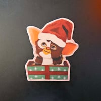Image 2 of Santa Hat Gizmo Die Cut Sticker