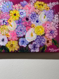 Image 5 of Original Painting: Barbie's Bouquet