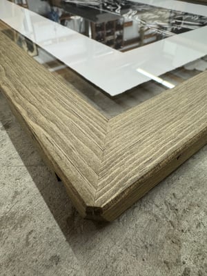 Moonlit Framed in Salvaged Ponderosa