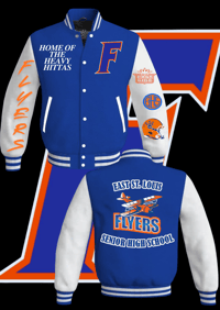 EAST ST. LOUIS FLYERS VARSITY JACKET *HOME OF THE HEAVY HITTAS*