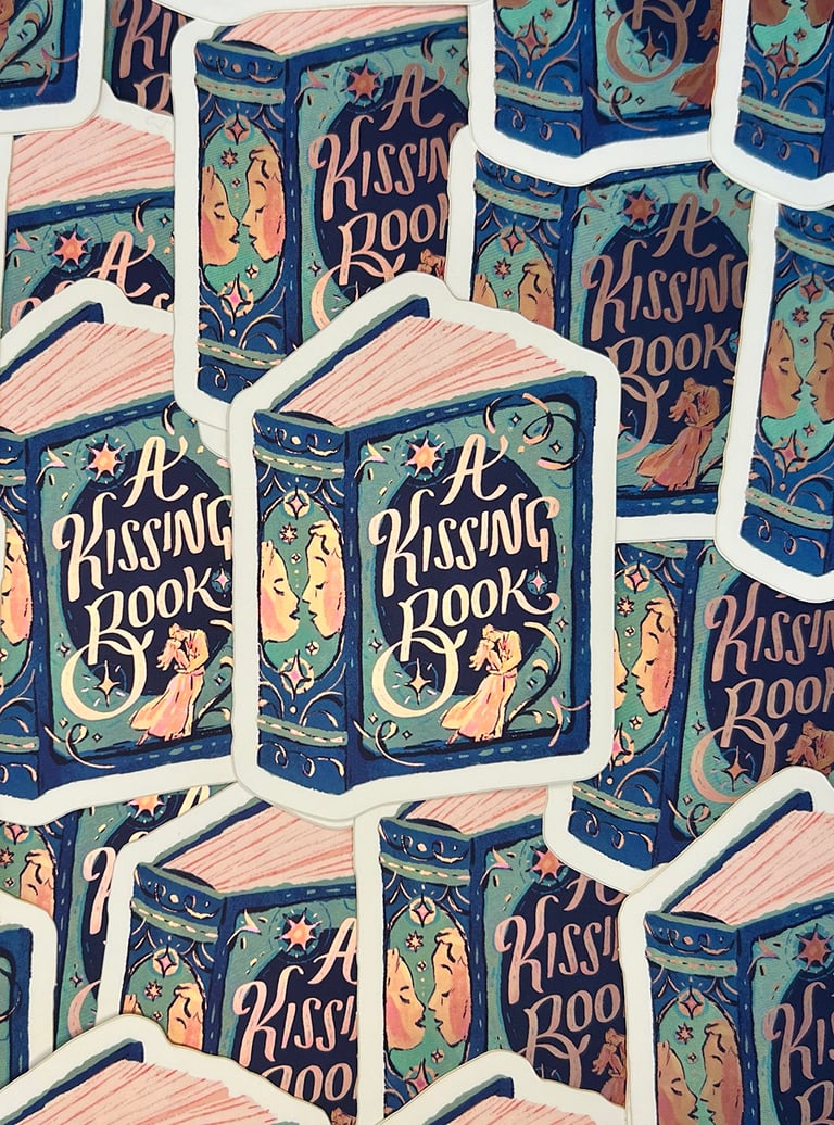 A Kissing Book ~ Metallic Sticker Image 3