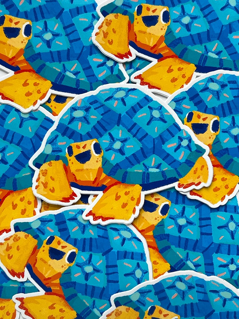 Tortoise Friend Sticker Image 2