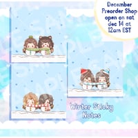 【EXTRAS】M.X.T.X Couple Winter Sticky Notes 