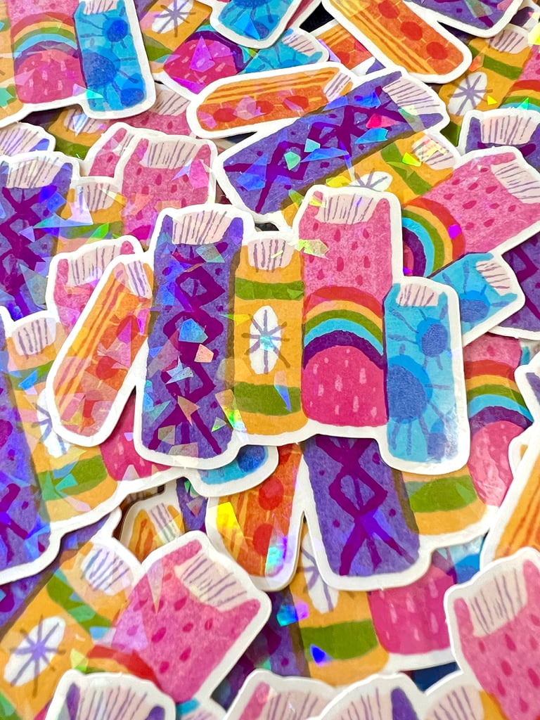 Riso Book Sparkle Sticker Image 2