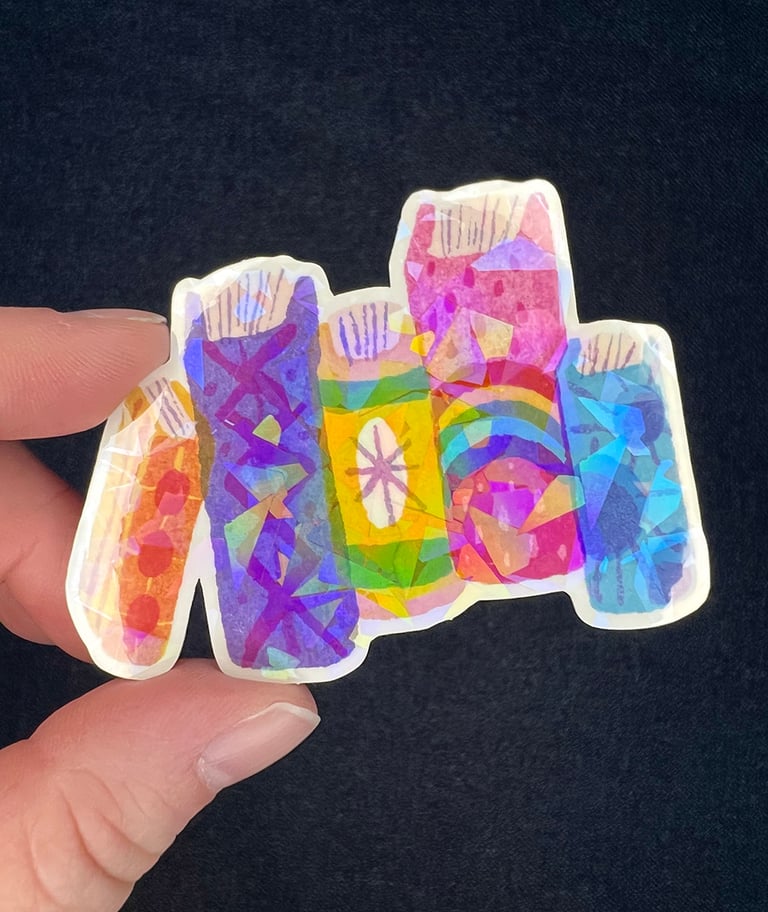 Riso Book Sparkle Sticker Image 3