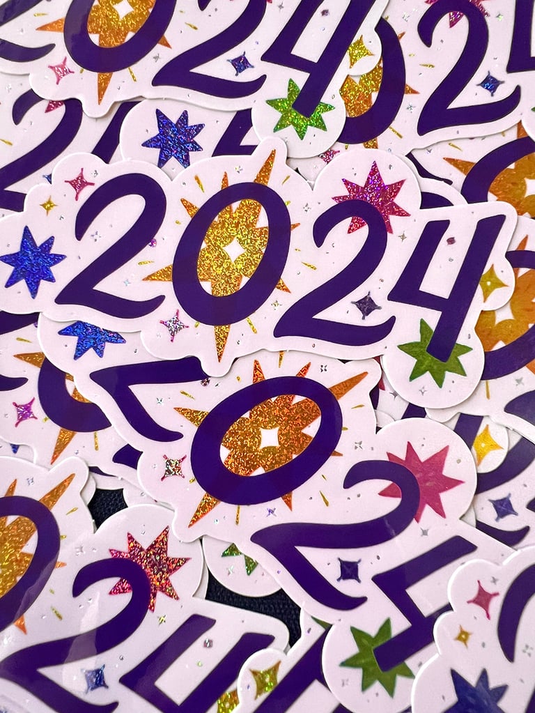 2024 Glitter Sticker Image 2