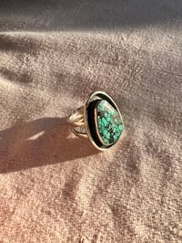 Image 1 of Turquoise Shadow-Box Ring