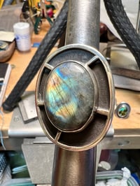 Image 2 of X-Large Labradorite Ring