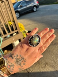 Image 4 of X-Large Labradorite Ring