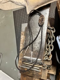 Image 5 of Fossilized Turritella Bolo Tie