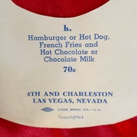 Image 4 of Happy Chef - Tip Top Restaurant Childrens Menu mask (1960s) - Las Vegas (5th and Charleston)