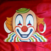 Image 1 of Circus Clown - Gateway Restaurant Childrens Menu mask (1960s) - Breezewood, Pennsylvania