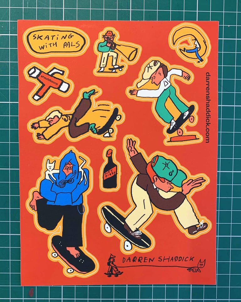 Skating with Pals - Sticker Sheet