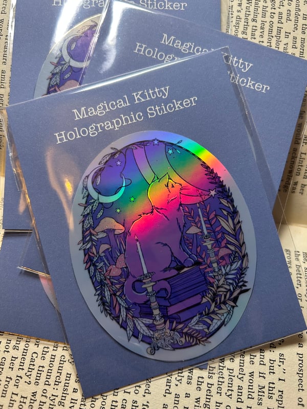 Image of Magical Kitty Holographic Sticker