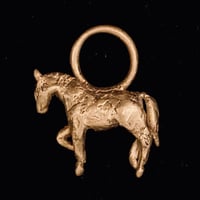 Image 2 of Bronze Sun-bearing Horse pendant 