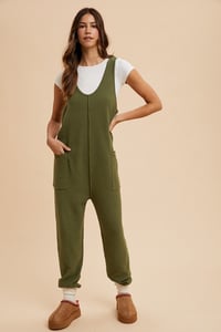 Image 3 of TEXTURED SWEATER JUMPSUIT