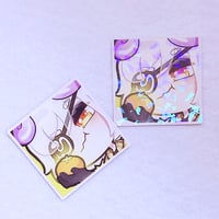 Image 1 of Citrus Avenger Emote Stickers (Clear/Holo)