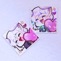 Image 1 of Heart Emote Stickers (Clear/Holo)
