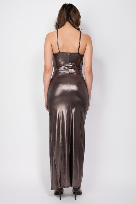 Image of Metallic Slit Maxi