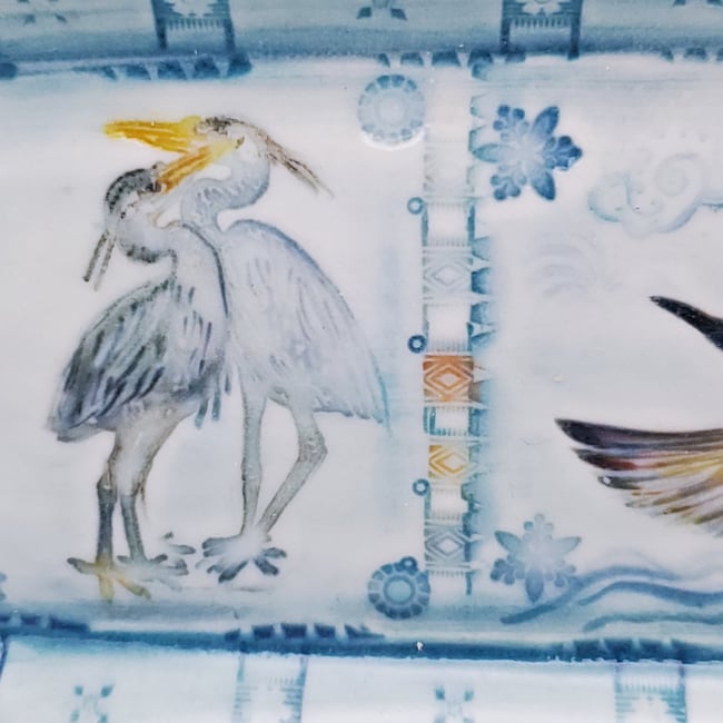 Great Blue Heron Porcelain