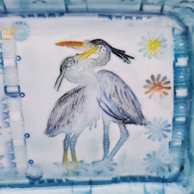 Great Blue Heron Porcelain